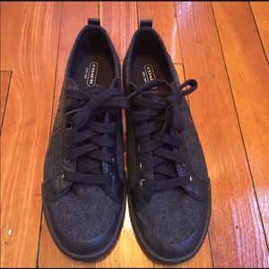 Coach sneakers, size 9.